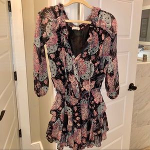 Loveshackfancy mini ruffle dress Small